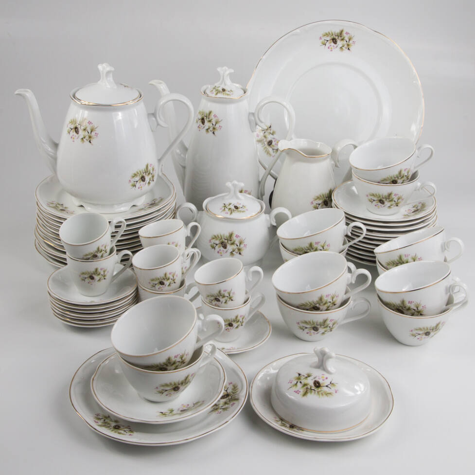 Conjunto Para Chá E Café Em Porcelana Steatita Paraná - Mundaréu - Não é só  um antiquário